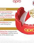 OPRO Gold Red Mouth Guard - For Braces