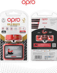 OPRO Gold Red Mouth Guard - For Braces