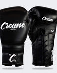 Cream TJ1 Boxing Gloves | Black