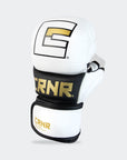 MMA Sparring Gloves | White & Gold