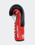 Pro Lace Up Boxing Gloves - Red