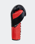 Pro Lace Up Boxing Gloves - Red