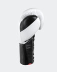 Pro Lace Up Boxing Gloves - White