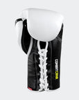 Pro Lace Up Boxing Gloves - White