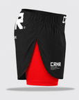 Side Split Cross Trainer Fight Shorts - Red