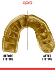 OPRO Gold Level Mouthguard - Black/Gold