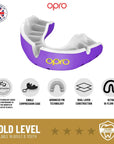 OPRO Gold Level Mouthguard - Black/Gold