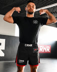 Side Split Cross Trainer Fight Shorts - Red