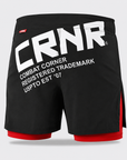 Side Split Cross Trainer Fight Shorts - Red