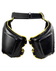 lårputer /thigh pads fra combat corner norge i svart og gul