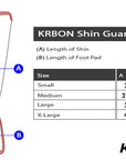 størrelsesguide for leggbeskytter KRBON