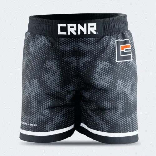 ISOSUTURE Hybrid Fight Shorts – Black