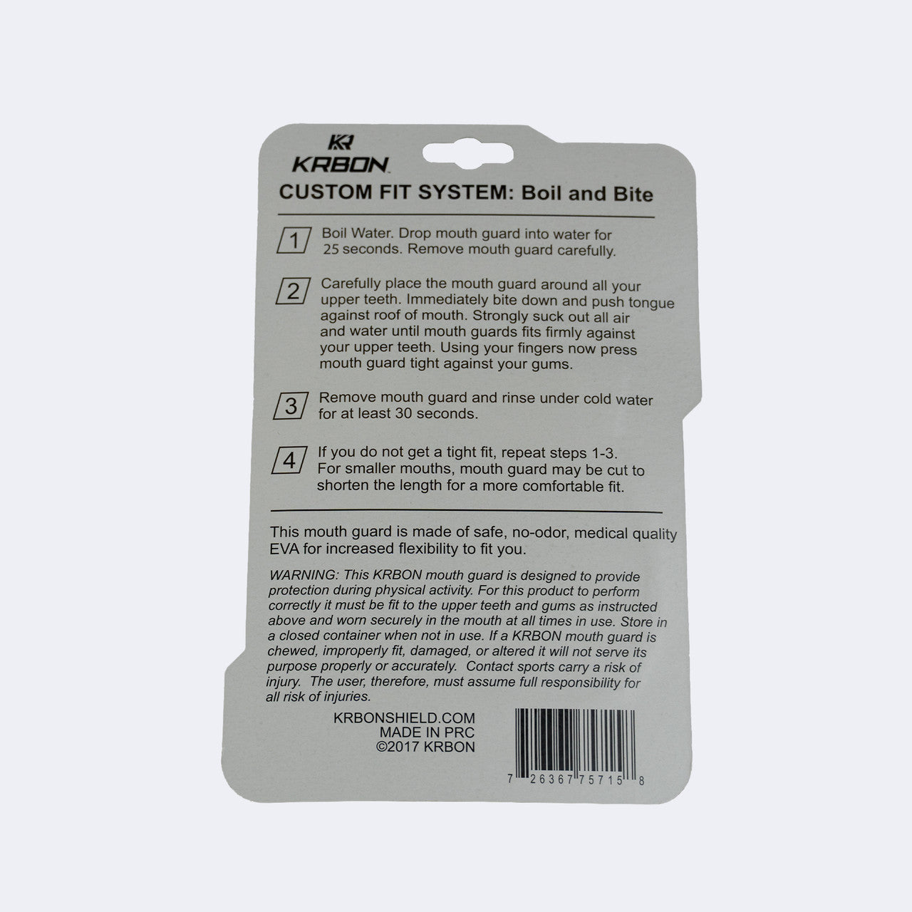 KRBON Elite Tannbeskytter - Svart