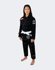 V6 BJJ gi for damer ink GRATIS HVIT BELTE  | Svart