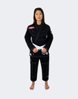 V6 BJJ gi for damer ink GRATIS HVIT BELTE  | Svart