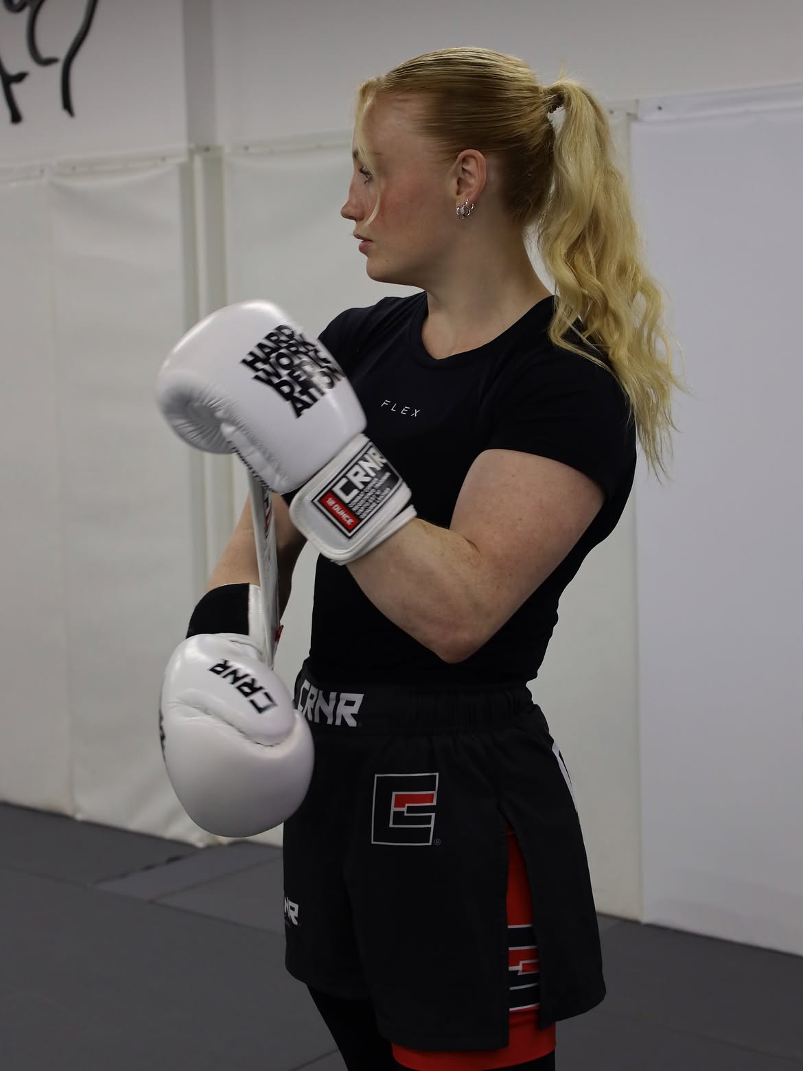 Side Splitt Cross Trainer Fight Shorts - Rød