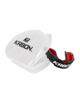 Multi-Layer Mouthguard Raised Molar Pads Custom Fit Boil and Bite Design Includes Vented Storage Case Ages 10 & Under